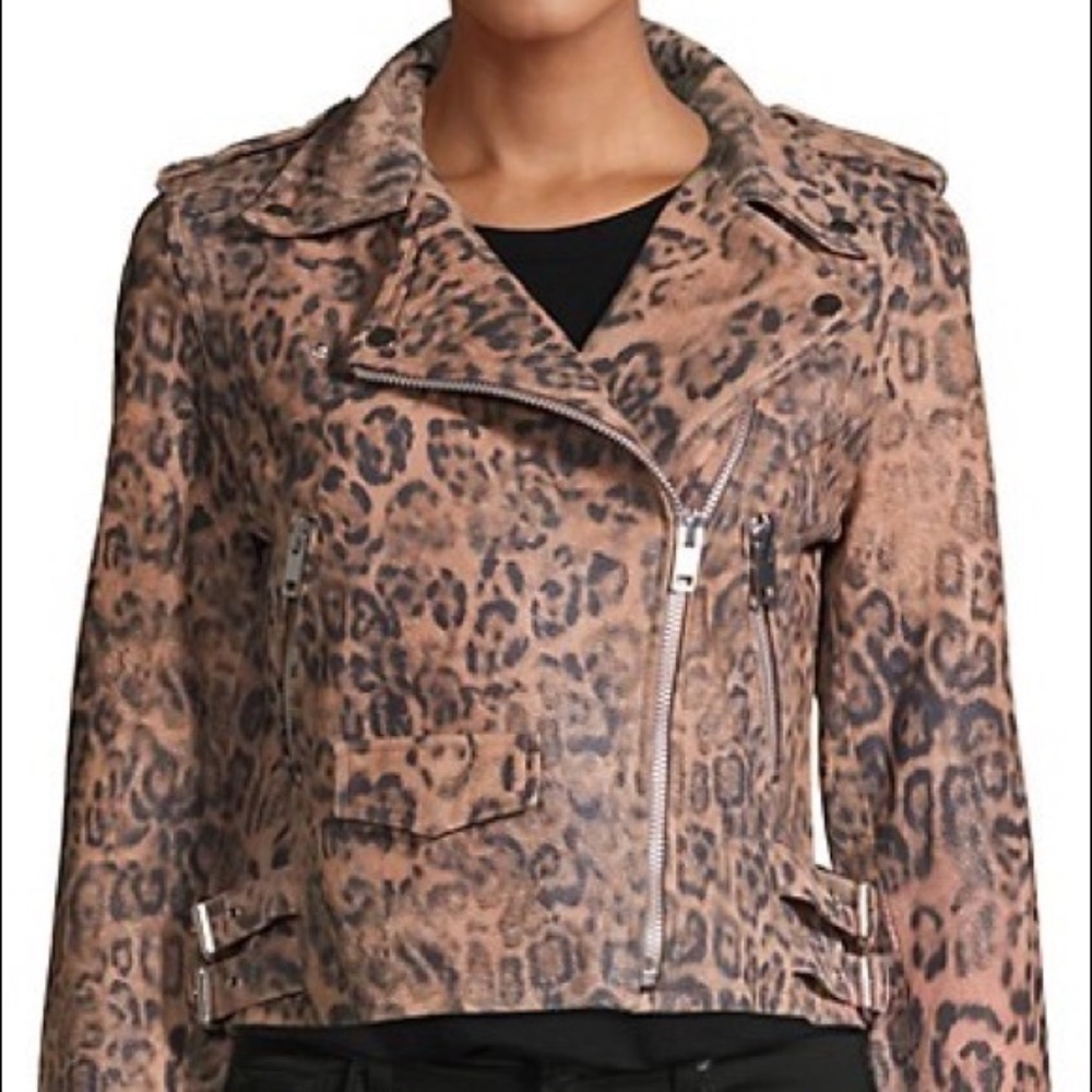 Walter Baker Francis Lamb Leather Moto Jacket - Picture 4 of 12